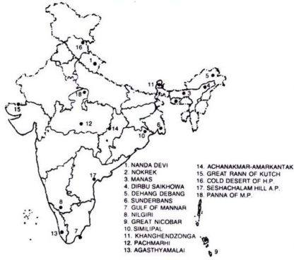 Biosphere Reserves in India - PSCprep-The biggest community of UPSC/PCS ...