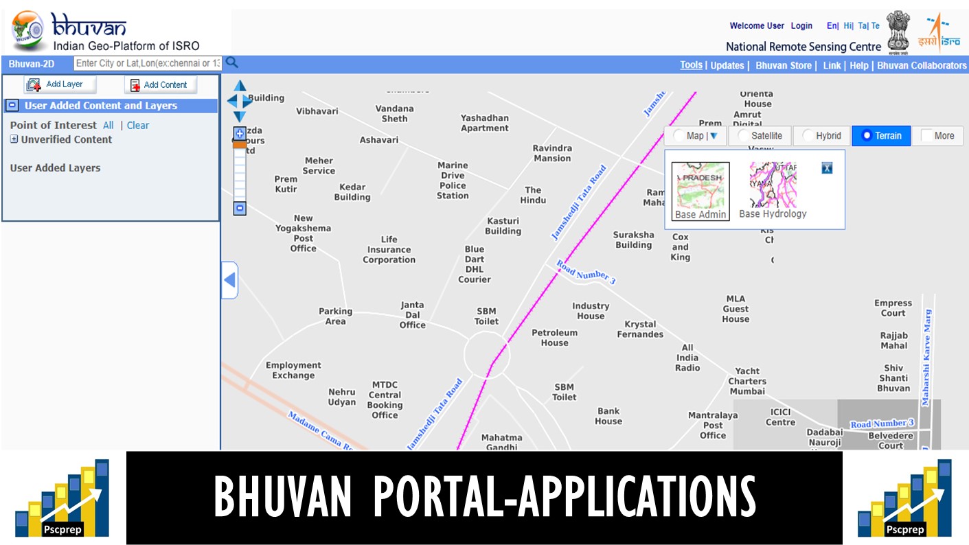 Bhuvan Portal- Applications