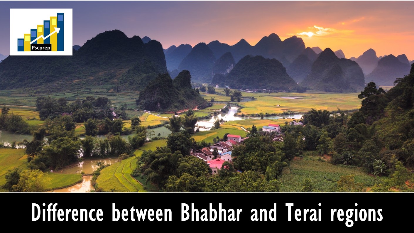 Difference Between Bhabhar and Terai_Comparison